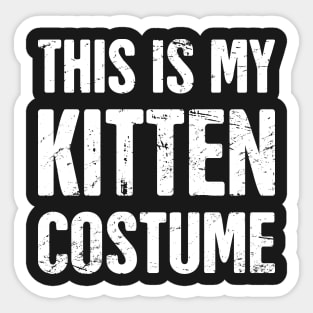 This Is My Kitten Costume | Halloween Costume Party Sticker